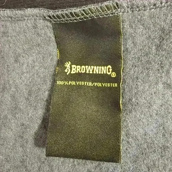 Browning Womens Gray & Black 100% Polyester Jacket Large - Picture 9 of 11